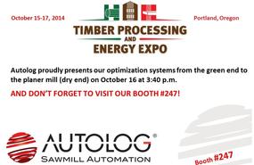 Autolog at the Timber Processing & Energy Expo